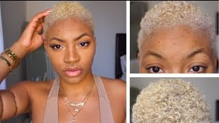 How to BLEACH NATURAL Hair AT HOME  Platinum blonde  Champagne blonde [upl. by Aicenaj]