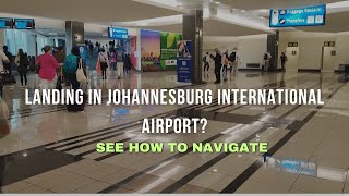 ARRIVING AT JOHANNESBURG INTERNATIONAL AIRPORT  OR TAMBO BRITISH AIRWAYS [upl. by Eimme182]