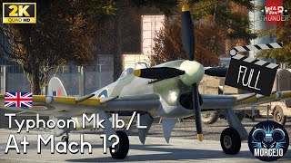 Breaking the sound barrier with a Typhoon Mk IbL warthunder speedtest mach1 [upl. by Fen]