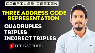 QuadruplesTriplesIndirect Triples  Representation of three address code  Compiler Design [upl. by Lucila]