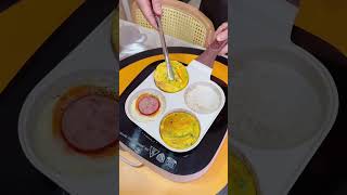 Fourhole omelette pan very convenient for making breakfast fyp cooking kitchen kitchenware [upl. by Raychel]