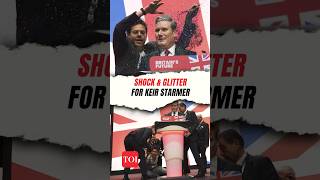 Britain Keir Starmer recovers from glitter attack at Labour Party conference [upl. by Odranar385]