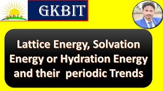 Lattice and Hydration Energy  Solubility of ionic compound  JEENEET  in Hindi [upl. by Yslehc]