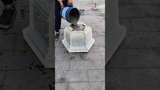 Plastic mold  cement flowerpot  making complete process part 577 [upl. by Nirahs252]