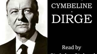 Cymbeline by William Shakespeare  Dirge  Read by Sir John Gielgud 1960 [upl. by Ammann]