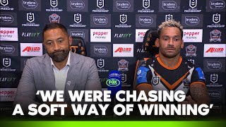 I thought that was probably our worst performance this season  Wests Tigers Press Conference [upl. by Smallman]