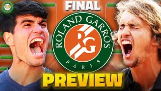 Alcaraz vs Zverev  Roland Garros 2024  Final Preview amp Prediction [upl. by Emorej]