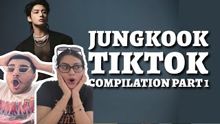 Jungkook TikTok compilation part 1 REACTION JUST WOW [upl. by Vergos]