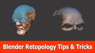 Blender Retopology Tips Tricks amp Addons [upl. by Ahsekan]