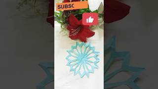 How to make pape snowflack॥ Paper desing craft॥ Snowflack crafttrendingshorts viralshorts [upl. by Hepzi]