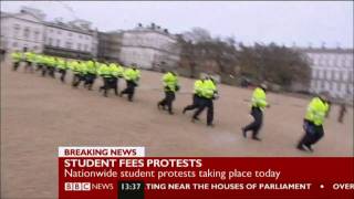 Police vs protesters Benny Hill style [upl. by Yssis]