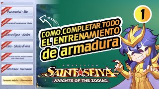 SALA DE ENTRENAMIENTO DE ARMADURA 1  SAINT SEIYA AWAKENING [upl. by Selrac]