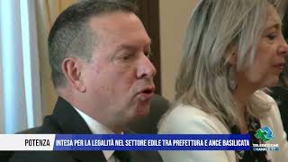 6 NOVEMBRE 2024  POTENZA INTESA PER LA LEGALITÀ NEL SETTORE EDILE TRA PREFETTURA E ANCE BASILICATA [upl. by Aremahs]