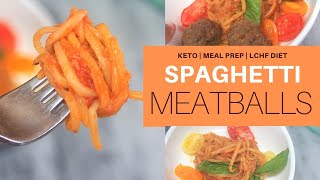 KETO DIET  SPAHGETTI amp MEATBALLS  KETO  LCHF  SUGARFREE  GRASSFEDBEEF  RAOSSAUCE [upl. by Buckels]