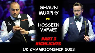 Shaun Murphy vs Hossein vafaei head to head  UK championship snooker 2023  part 3 highlights [upl. by Yacov]