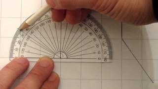 4 Measuring obtuse angles to 1 degree [upl. by Nedgo]