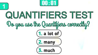 Quantifiers Test – English Grammar Test [upl. by Leunamme]