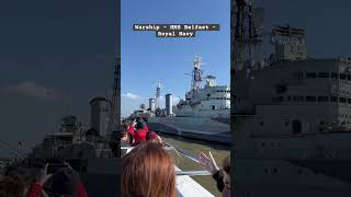 Warship Of Royal Navy  HMS Belfast shorts hmsbelfast london thames warships viralvideo [upl. by Aria]