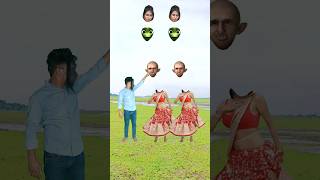 Cute Girl Dance  Carrect Head Matching  Funny VFX Magic Video shorts ytshort [upl. by Bron]