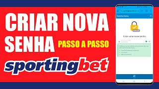 Como redefinir senha na Sportingbet [upl. by Tailor]