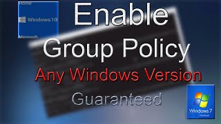 How Install Group policy Editor Windows 7 Home [upl. by Sherard]