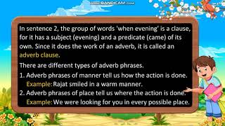 Class 8 The Phrase and The Clause [upl. by Abroms319]