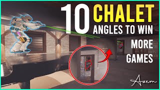 TOP 10 BEST Angles On Chalet  Rainbow Six Siege [upl. by Llenyt]