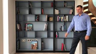 Secret Door Bookcase Hidden Bookcase Door by Solid Carpentry [upl. by Guilbert]