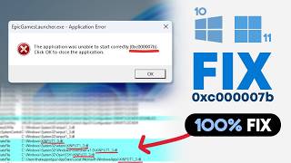 How to Fix 0xc00007b Error Windows  2024 Guaranteed Fix [upl. by Aneem278]