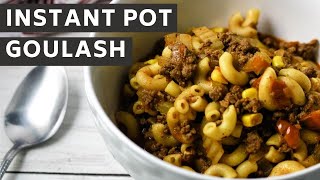 How to Make INSTANT POT GOULASH  Keeping It Relle [upl. by Nnylakcaj438]