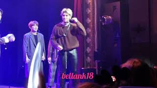 190324 1st Talk Ment ATEEZ NY Expedition tour [upl. by Ahsimac866]