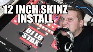 12 Inch Skinz InStall  Rane 62 Mixer [upl. by Naitsihc]