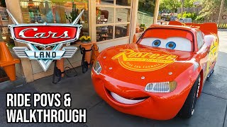 Cars Land 10th Anniversary Walkthrough amp Rides 2022  Disney California Adventure 4K POV [upl. by Guadalupe]