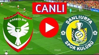 🔴AMEDSPOR ŞANLIURFASPOR MAÇI CANLI İZLE  eFootball Türkçe Simülasyon [upl. by Ocnarf]