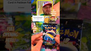 Pulling A Gold Ultra Rare Pokemon Card From Pokemon Paldean Fates [upl. by Melcher]