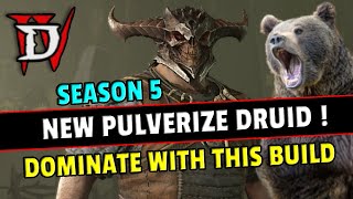 The Best Diablo 4 Pulverize Build season 5 Druid Perfected End Game Guide [upl. by Hambley]