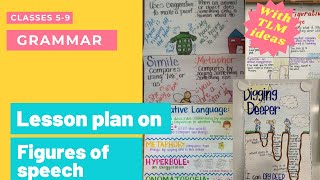 English lesson plan on figures of speech  classes 56789 with TLM ideas  Grammar lesson plan [upl. by Anilatak166]