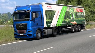 ETS 2  Vinegar Transport with Kögel Cargo Curtainsider Trailer Part 2 [upl. by Buzzell]