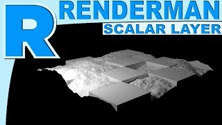 Renderman 21 Scalar Layered Displacement Tutorial [upl. by Nalat869]