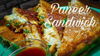 पनीर सैंडविच  Street style paneer sandwich recipe  Cheesy paneer sandwich  Easy to make  Tasty [upl. by Yedrahs]