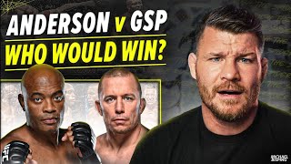 BISPING Anderson SILVA vs GSP  IN THEIR PRIMES  who would have won [upl. by Urien]