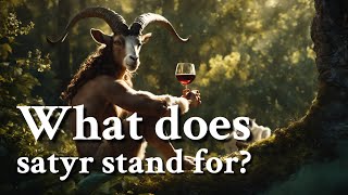 What does satyr stand for Greek Mythology Story [upl. by Anawik287]