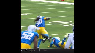 Zamir White rushes for a 12yard Gain vs Los Angeles Chargers [upl. by Anirod]