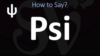 How to Pronounce Psi CORRECTLY  ψ Greek Alphabet Pronunciation [upl. by Nahsed]