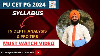 PU CET PG 2024  SYLLABUS  PANJAB UNIVERSITY ADMISSIONS 2024  PUCETPGPREVIOUSYEARQUESTIONPAPERS [upl. by Bunnie928]