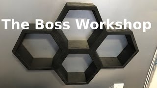 Making Hexagon Honeycomb Wall Shelves [upl. by Anne-Corinne648]