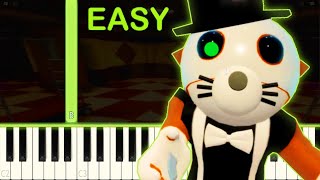 FELIX THEME  PIGGY BOOK 2  EASY Piano Tutorial [upl. by Moyna595]