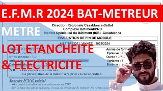 Lots étanchéité et électricité Métré EFMR 2024 BATMétreur [upl. by Beedon]