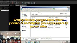 How to add a Web Page into your Web Server in Windows Server 2008 R2 using VMware [upl. by Alexandria767]