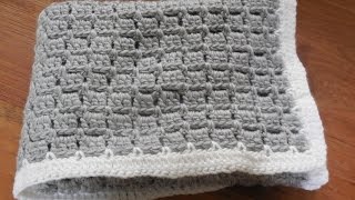 babydeken haken  baby blanket crochet beginner [upl. by Nettie]